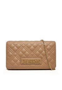 Love Moschino - LOVE MOSCHINO Torebka JC4079PP0NLA0104 Beżowy. Kolor: beżowy. Materiał: skórzane