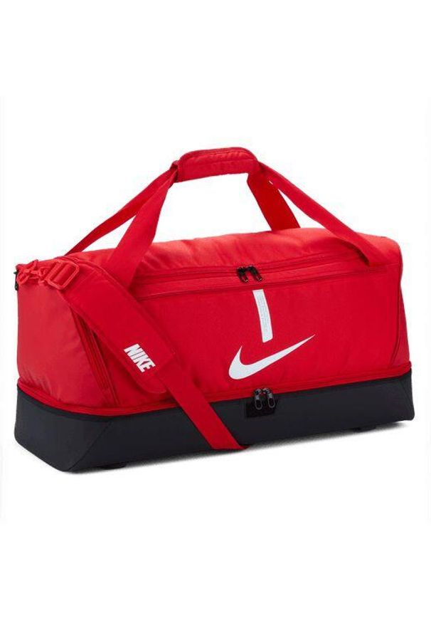 Torba sportowa unisex Nike Academy Team Bag pojemność 59 L. Kolor: czerwony, czarny, wielokolorowy, biały. Sport: fitness