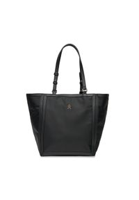 TOMMY HILFIGER - Tommy Hilfiger Torebka Th Essential S Tote AW0AW15717 Czarny. Kolor: czarny