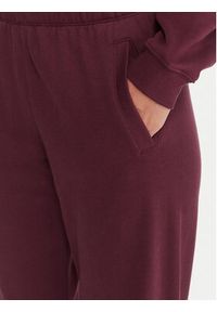 DKNY Sport Spodnie dresowe DP5P3737 Bordowy Regular Fit. Kolor: czerwony. Materiał: syntetyk