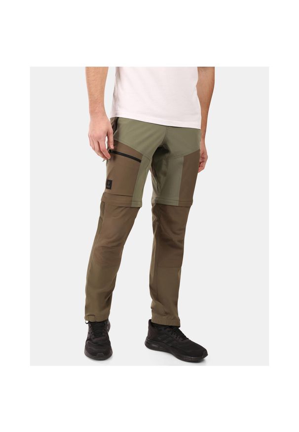 Męskie spodnie outdoorowe 2 w 1 Kilpi HOSIO-M. Kolor: zielony. Materiał: nylon
