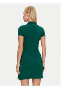 Reebok Sukienka codzienna Cl Ae V Polo Dress 100076246 Zielony Regular Fit. Okazja: na co dzień. Typ kołnierza: polo. Kolor: zielony. Materiał: bawełna. Typ sukienki: proste. Styl: casual