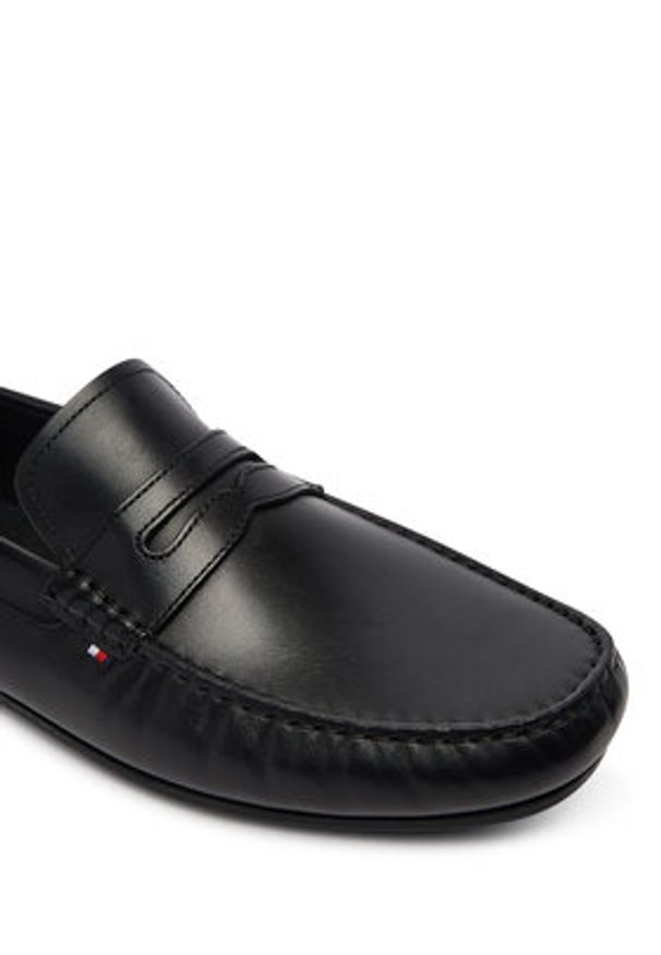 TOMMY HILFIGER - Tommy Hilfiger Mokasyny Core Hilfiger Leather Driver FM0FM05790 Czarny. Kolor: czarny. Materiał: zamsz, skóra