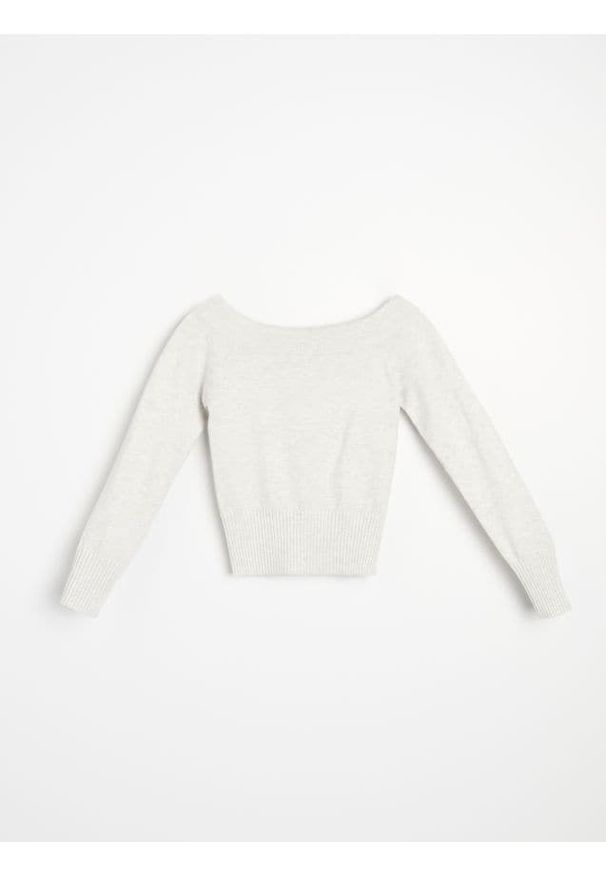Sinsay - Sweter off shoulder - szary. Kolor: szary