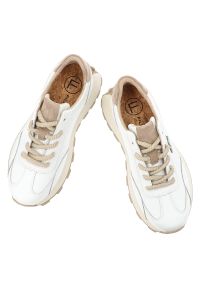 Białe Sneakersy Filippo Wygodne Buty Damskie Na Platformie. Kolor: biały. Obcas: na platformie #2