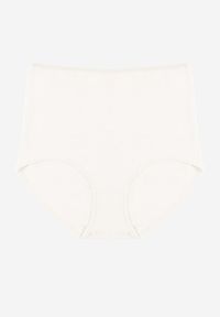 Renee - Białe Modelujące Majtki z Bawełny High Waist Nilionea. Stan: podwyższony. Kolor: biały. Materiał: bawełna