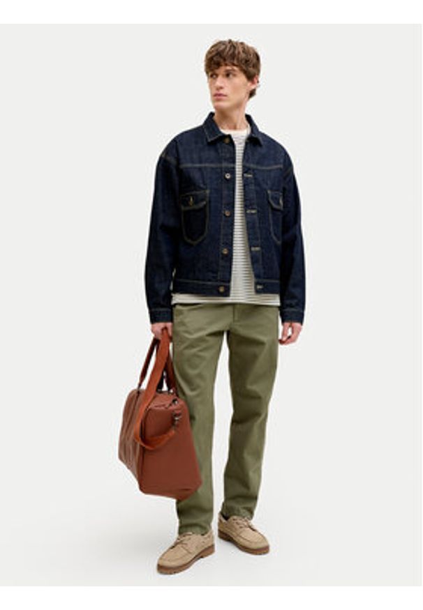 Jack & Jones Chinosy Kane 12268490 Zielony Regular Fit. Kolor: zielony. Materiał: bawełna