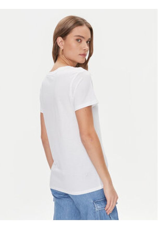 Guess T-Shirt W4RI86 K9SN1 Biały Regular Fit. Kolor: biały. Materiał: bawełna