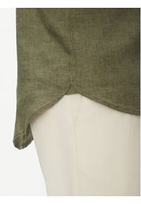 TOMMY HILFIGER - Tommy Hilfiger Koszula MW0MW35207 Zielony Regular Fit. Kolor: zielony. Materiał: len #3