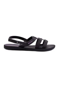Płaskie Sandały Damskie 83516 Ipanema Style Sandal Fem Czarne. Okazja: na plażę, na spacer. Kolor: czarny