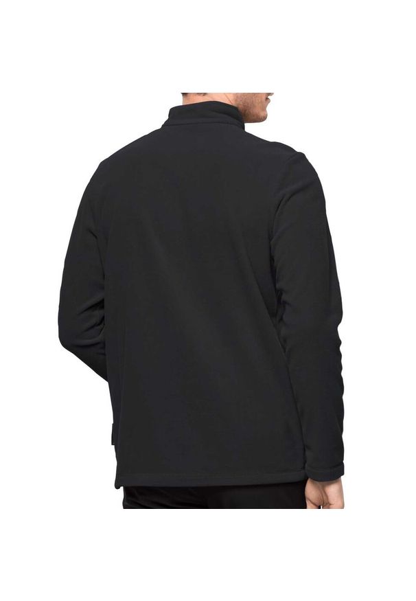 Bluza polarowa męska Jack Wolfskin Taunus HZ. Kolor: czarny, szary, wielokolorowy. Materiał: polar
