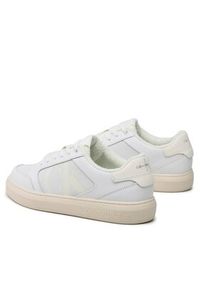 Calvin Klein Jeans Sneakersy Casual Cupsole Lth-Pu Mono YM0YM00573 Biały. Okazja: na co dzień. Kolor: biały. Materiał: skóra