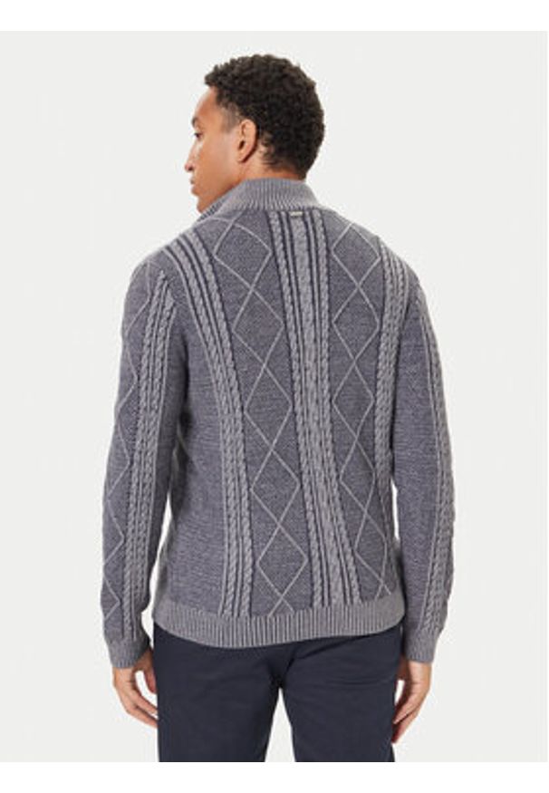 Guess Sweter M5BR44 Z2ZK2 Granatowy Regular Fit. Kolor: niebieski. Materiał: wiskoza, syntetyk