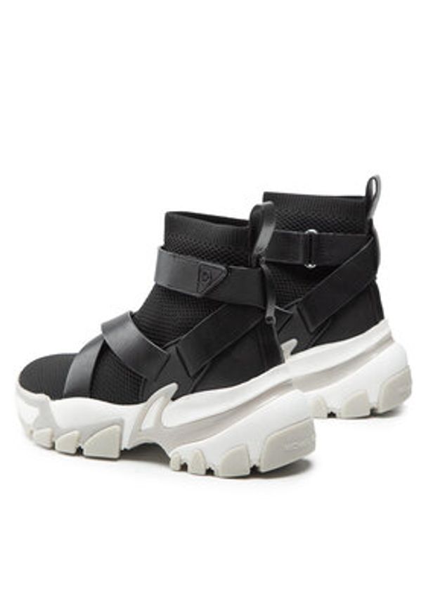 MICHAEL Michael Kors Sneakersy Nick Strap Bootie 43T2NIFE6D Czarny. Kolor: czarny. Materiał: materiał
