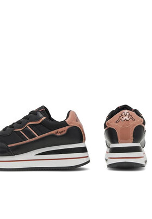 Kappa Sneakersy Logo Reely 351H2TW - A3L Czarny. Kolor: czarny. Materiał: materiał