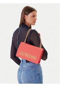 Love Moschino - LOVE MOSCHINO Torebka JC4192PP1MKD0464 Koralowy. Kolor: pomarańczowy. Materiał: skórzane #3