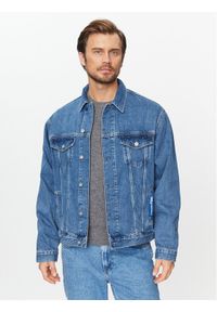 Karl Lagerfeld Jeans Kurtka jeansowa 235D1450 Niebieski Regular Fit. Kolor: niebieski. Materiał: bawełna