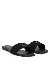 Calvin Klein Klapki Square Flat Sndl Canvas Hw HW0HW03129 Czarny. Kolor: czarny. Materiał: materiał #5