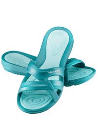 Aqua Speed - Klapki basenowe damskie PANAMA. Kolor: turkusowy, wielokolorowy, niebieski