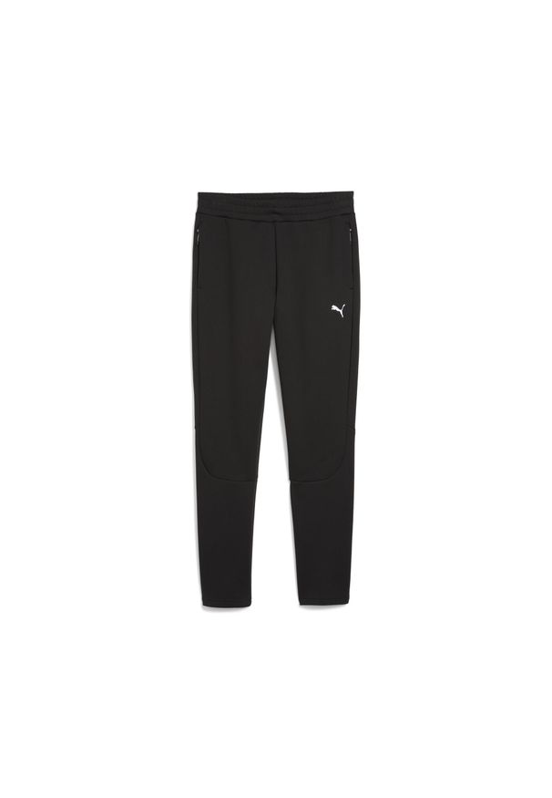 Puma - Męskie spodnie EVOSTRIPE PUMA Black. Kolor: czarny. Materiał: dresówka. Sport: piłka nożna