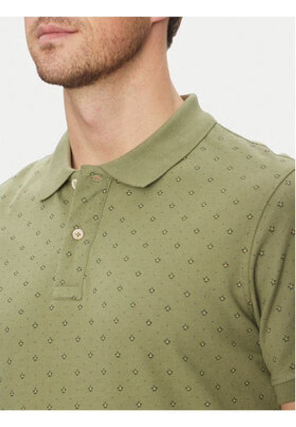 Blend Polo 20718261 Zielony Regular Fit. Typ kołnierza: polo. Kolor: zielony. Materiał: bawełna