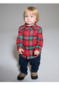 Sinsay - Koszula w kratę - czerwony. Kolor: czerwony #1