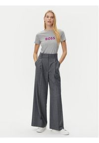 BOSS T-Shirt C_Elogo_5 50501139 Szary Regular Fit. Kolor: szary. Materiał: bawełna #3