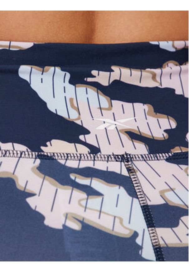 Reebok Legginsy Train Como Tight 100076266 Granatowy Slim Fit. Kolor: niebieski. Materiał: syntetyk