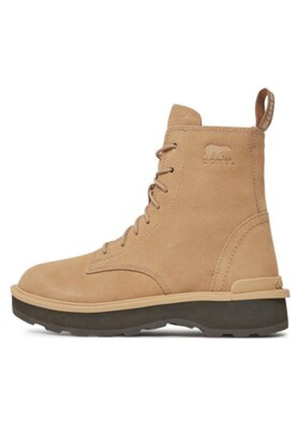 sorel - Sorel Botki Hi-Line™ Lace NL4879-262 Brązowy. Kolor: brązowy. Materiał: skóra, zamsz