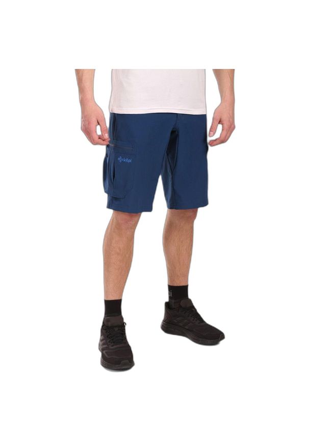 Szorty Kilpi Asher. Kolor: niebieski. Materiał: materiał. Sezon: lato. Sport: turystyka piesza