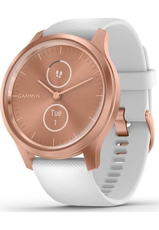 GARMIN - Zegarek sportowy Garmin Vivomove Style Biały (010-02240-20). Kolor: biały. Styl: sportowy