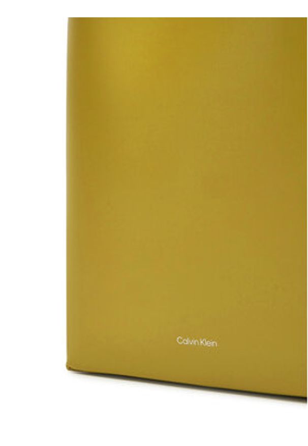 Calvin Klein Torebka Line Ns Crossbody Lth Bag LV04F3005G Zielony. Kolor: zielony. Materiał: skórzane