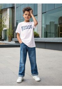 Sinsay - Koszulka z napisem - biały. Kolor: biały. Wzór: napisy #1