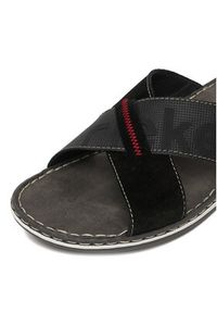 Rieker Klapki CEO-21098-02 Czarny. Kolor: czarny. Materiał: zamsz, skóra #4