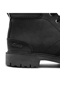 Clarks Trapery Rossdale Mid 261734547 Czarny. Kolor: czarny. Materiał: skóra #4