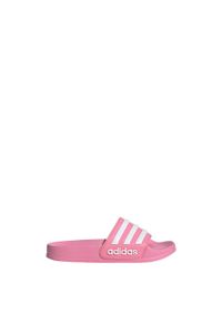Adidas - Klapki Adilette Shower. Kolor: różowy, biały, wielokolorowy. Styl: sportowy