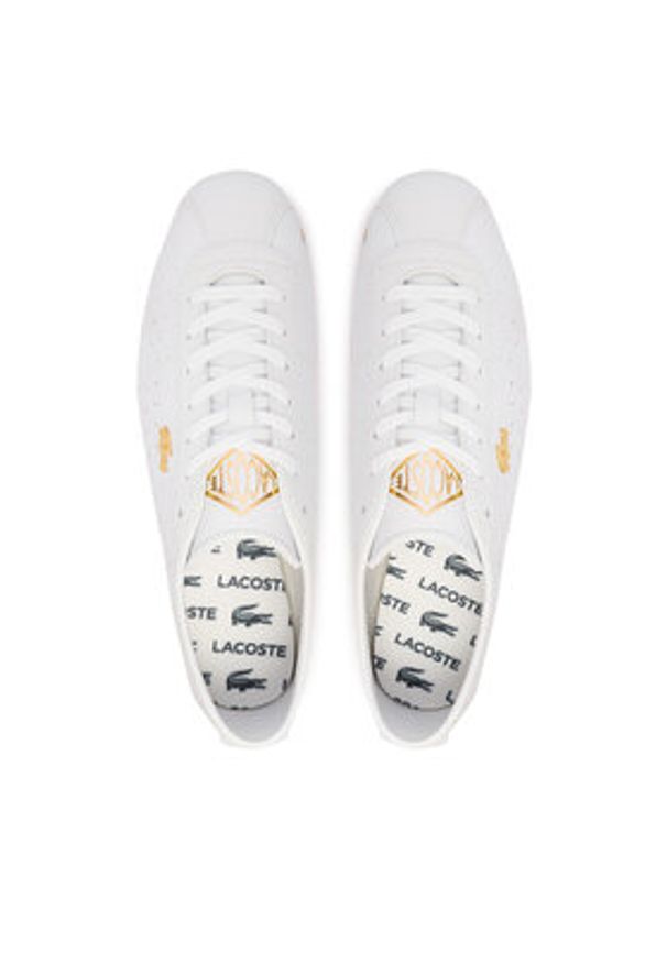 Lacoste Sneakersy Club-Low 51SMA0034 Biały. Kolor: biały. Materiał: skóra