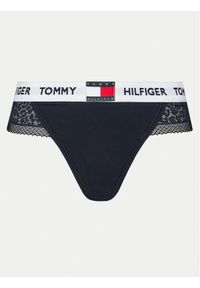 TOMMY HILFIGER - Tommy Hilfiger Stringi UW0UW05619 Granatowy. Kolor: niebieski. Materiał: syntetyk