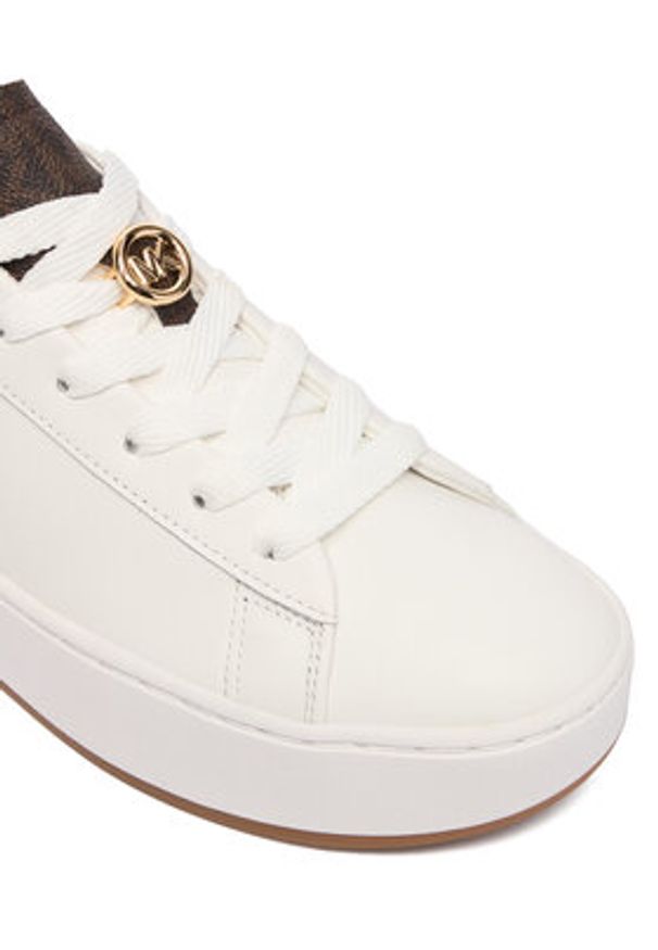 MICHAEL Michael Kors Sneakersy Dottie 43F5DTFS2L Biały. Kolor: biały. Materiał: skóra