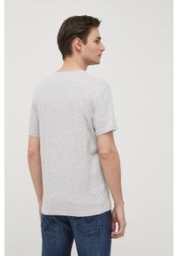 Tom Tailor T-shirt męski kolor szary melanżowy. Okazja: na co dzień. Kolor: szary. Materiał: bawełna. Wzór: melanż. Styl: casual #2