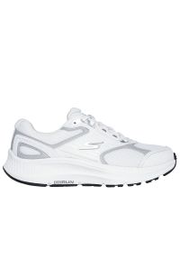 skechers - Buty damskie Skechers Go Run Consistent 2.0 Advantage 128606WSL - białe. Okazja: na co dzień, na spacer. Zapięcie: sznurówki. Kolor: biały. Materiał: guma, materiał, syntetyk. Szerokość cholewki: normalna. Wzór: aplikacja. Model: Skechers Sport. Sport: bieganie