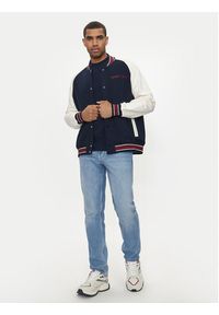 Tommy Jeans Kurtka bomber Varsity DM0DM19237 Granatowy Relaxed Fit. Kolor: niebieski #5