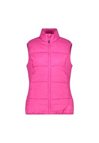 Damska kurtka bez rękawów CMP. Kolor: różowy. Długość rękawa: bez rękawów. Sport: turystyka piesza #1