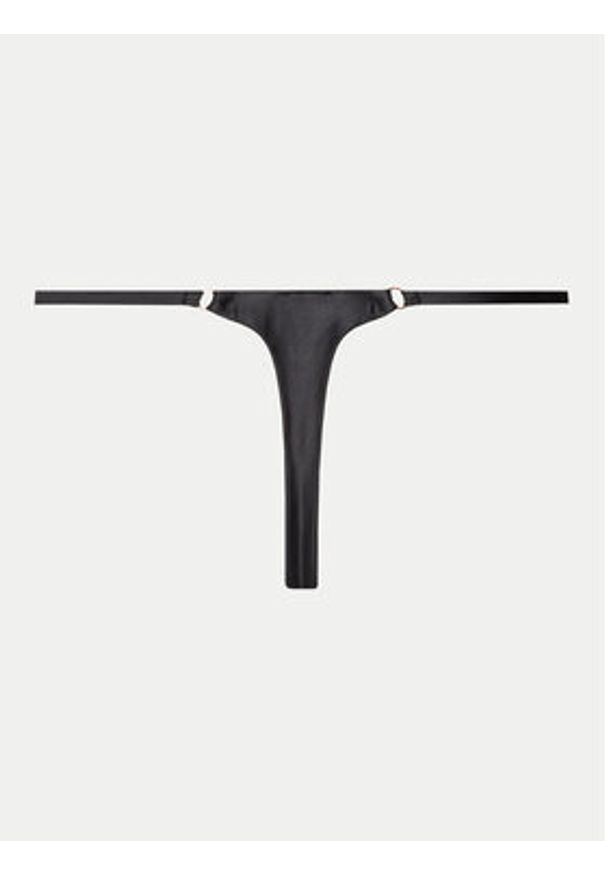 Hunkemöller Stringi Allura 204541 Czarny. Kolor: czarny. Materiał: syntetyk