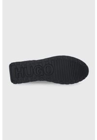Hugo Buty 50459836.008 kolor czarny. Nosek buta: okrągły. Zapięcie: sznurówki. Kolor: czarny. Materiał: bawełna, materiał, guma, włókno #2