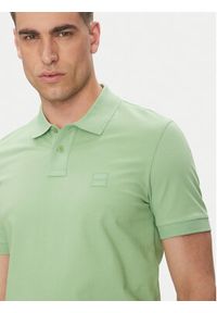 BOSS Polo Passenger 50507803 Zielony Slim Fit. Typ kołnierza: polo. Kolor: zielony. Materiał: bawełna #3