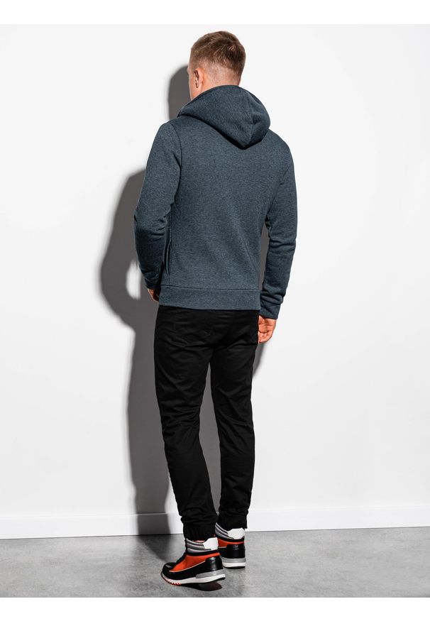 Szara bluza Ombre Clothing z kapturem, młodzieżowa