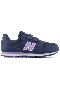 Buty dziecięce New Balance PV500CIL – granatowe. Zapięcie: rzepy. Kolor: niebieski. Materiał: syntetyk, materiał. Szerokość cholewki: normalna. Sport: turystyka piesza #1