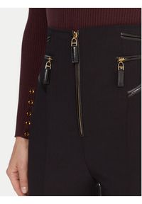 Elisabetta Franchi Spodnie materiałowe PA-119-56E2-V440spodnie Czarny Regular Fit. Kolor: czarny. Materiał: syntetyk