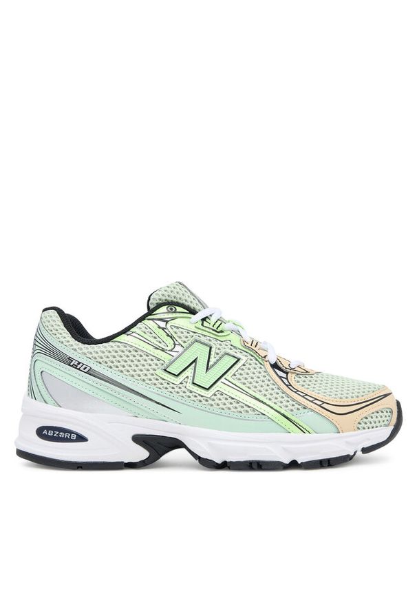 Sneakersy New Balance. Kolor: zielony